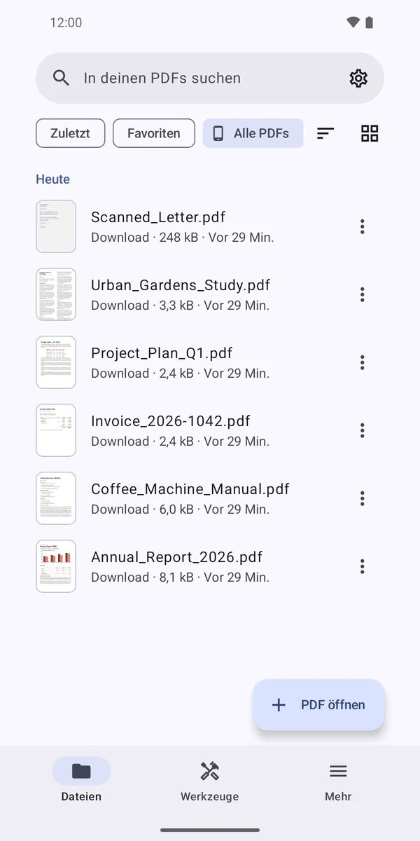 Alle PDFs